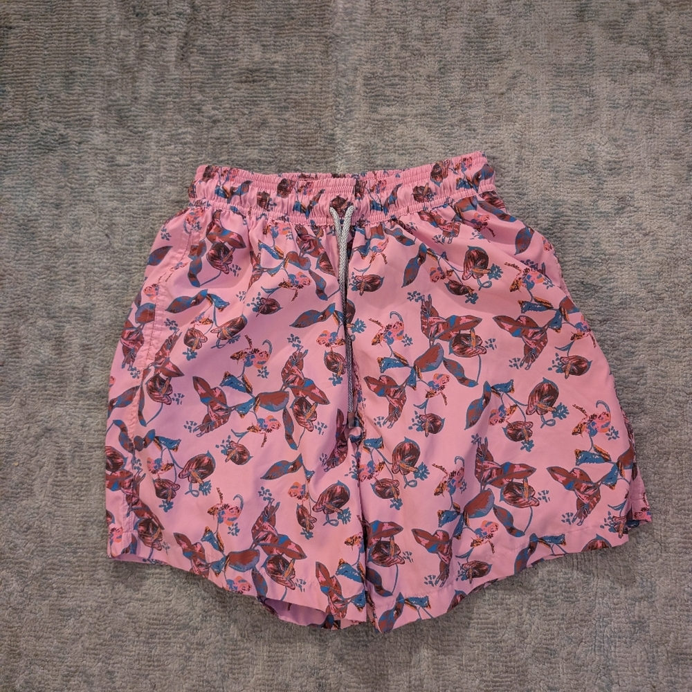ANCORA Pink Floral Swim Trunks